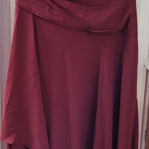 Wine color bridesmaid/party dress